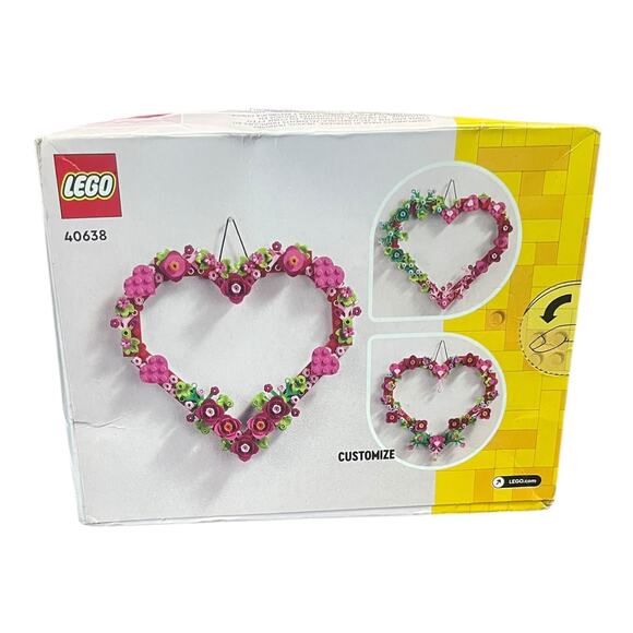 LEGO 40638 Heart Ornament 254 pcs Floral Customizable Display Set New Box - Picture 1 of 5